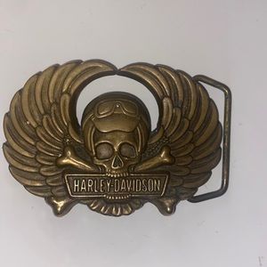 Harley Davidson (1979) Solid Brass Belt Buckle